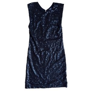 Guess Black Sequin Mini Dress